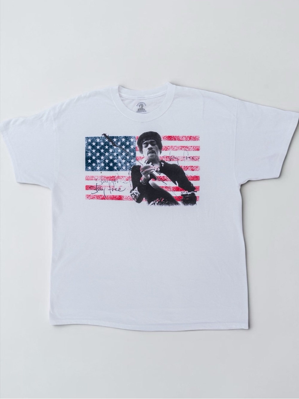 ✨Jimi Hendrix✨ Stay Free American Flag Tee